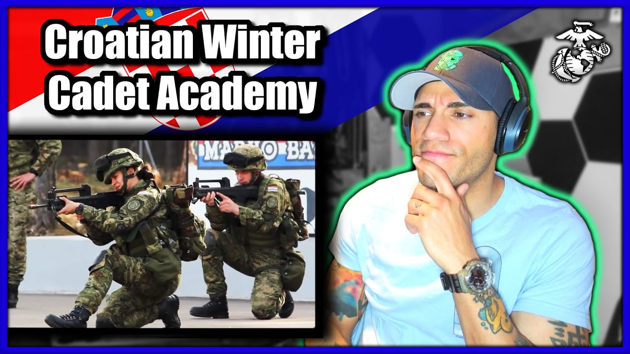 US Marine reacts to Croatian Military Cadet Academy