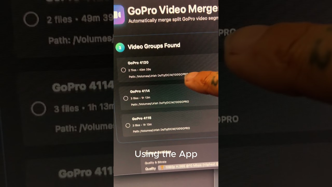 Easy (and easier) method to merge GoPro segments into one file!