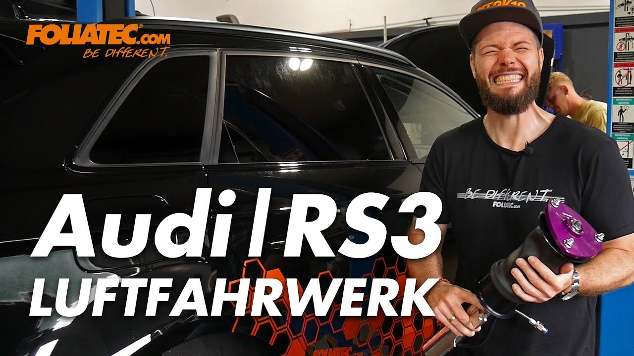 Audi RS3 Luftfahrwerk Einbau mit v.sld industries - Airride - FOLIATEC.com