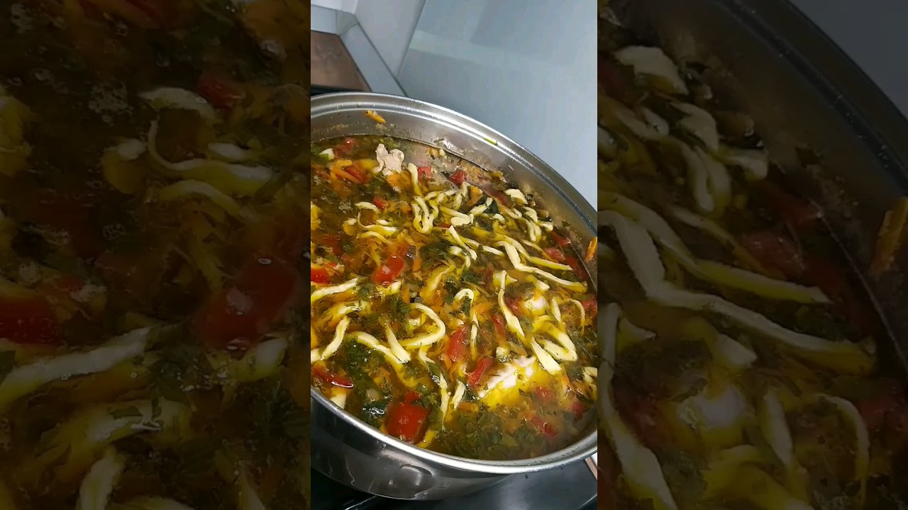 Ciorbă / Borș de Pui cu Taieței - Rețetă ca la mama acasă #ciorba #food #chicken