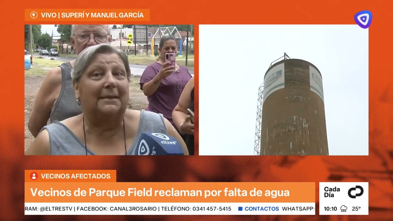 Vecinos de Parque Field están sin agua