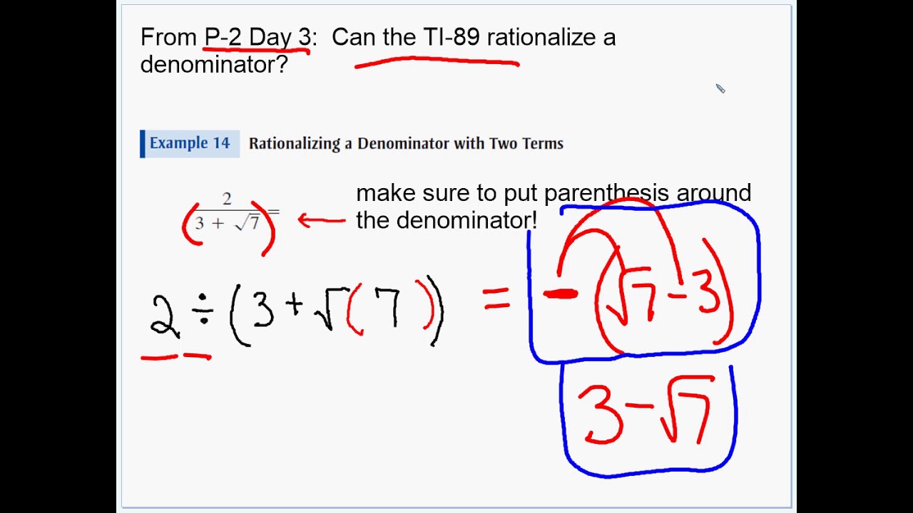 TI-89 Tips for the SAT