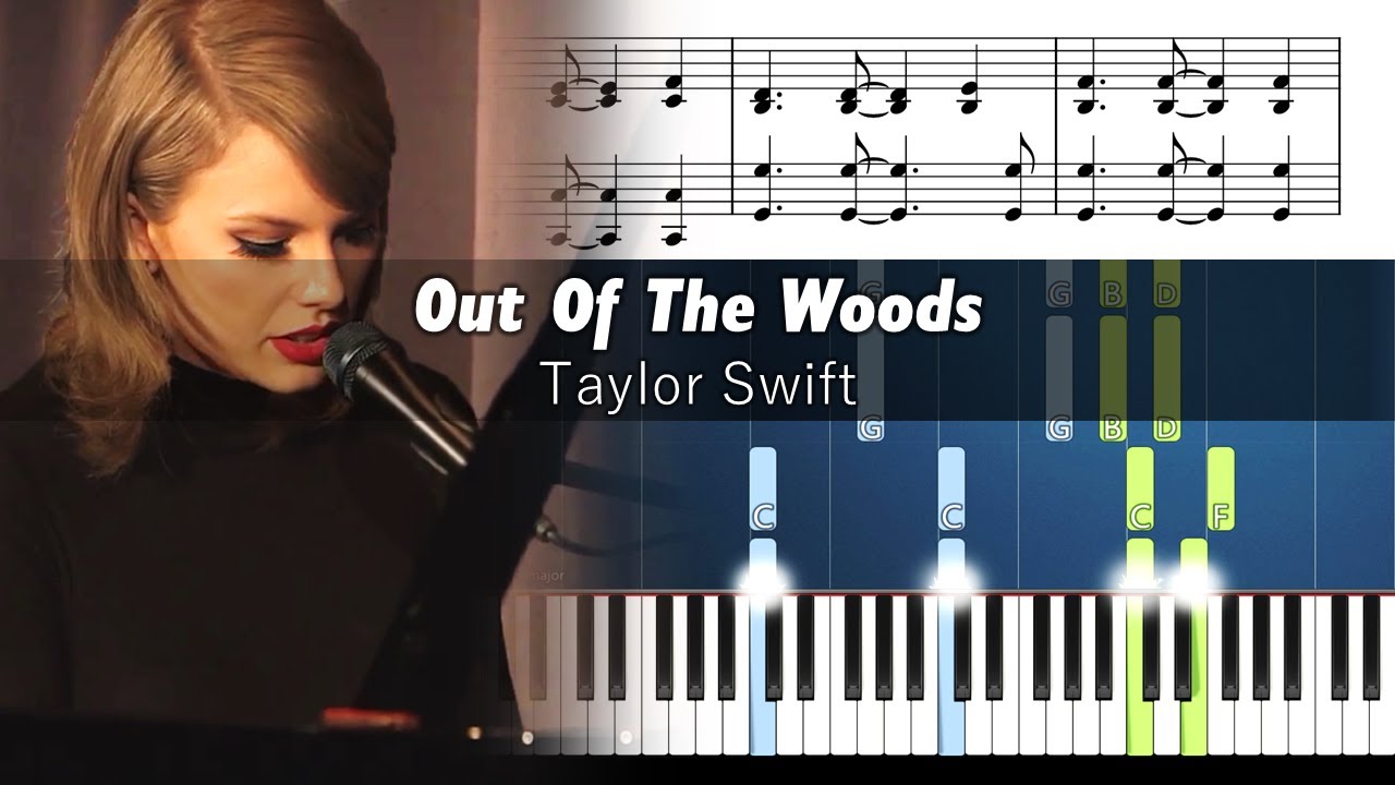 Taylor Swift - Out Of The Woods (Grammy Museum) - Accurate Piano Tutorial with Sheet Music
