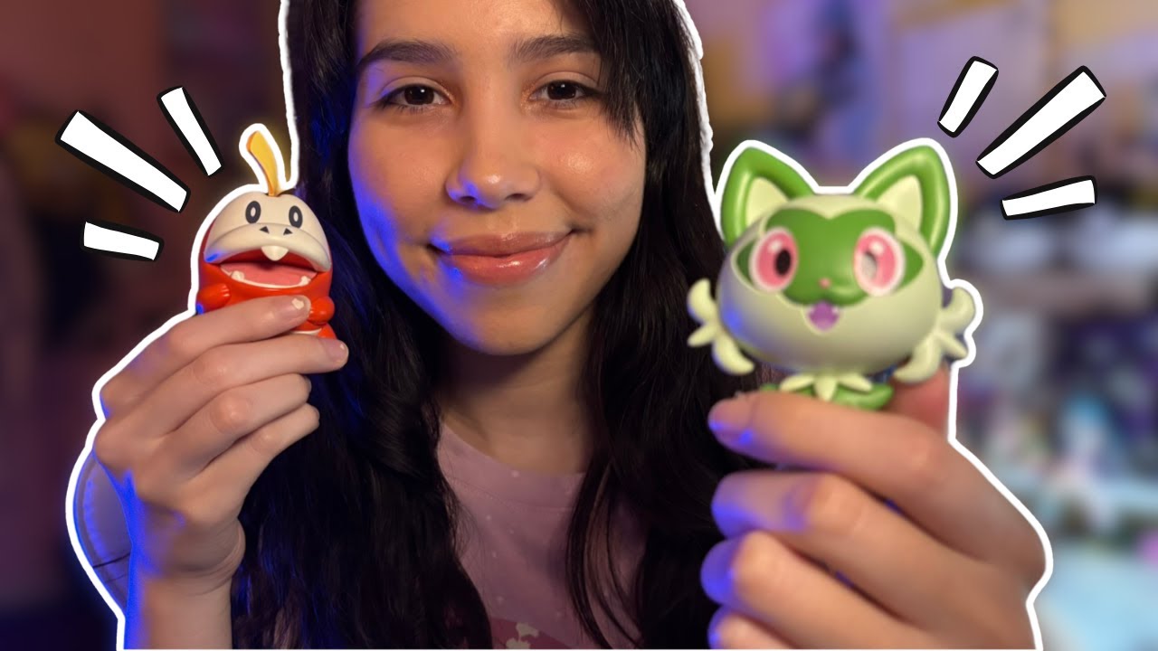 ASMR Building a Pokémon Model Kit (Plastic noises, whispering, tapping)