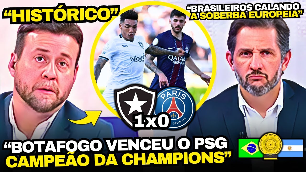 TV ARGENTINA FICOU EM CHOQUE COM BOTAFOGO 1x0 PSG NO MUNDIAL