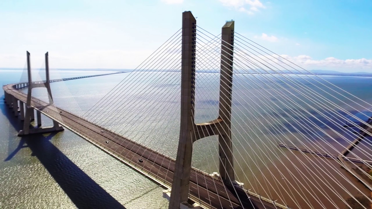 Vasco da Gama bridge  - The longest bridge in Europe l Lisbon,Portugal