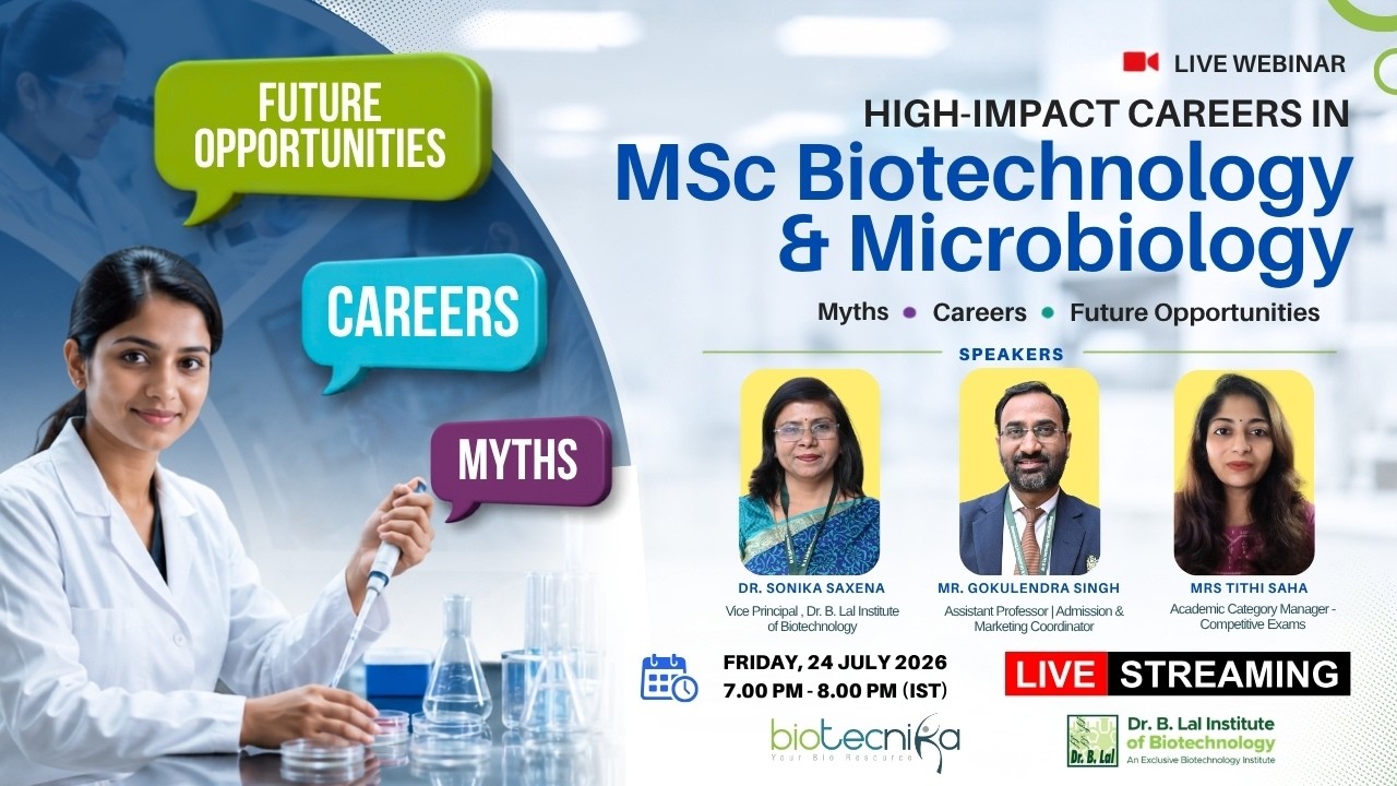 MSc Biotechnology & Microbiology: Myths, Careers & Future Opportunities | FREE Webinar