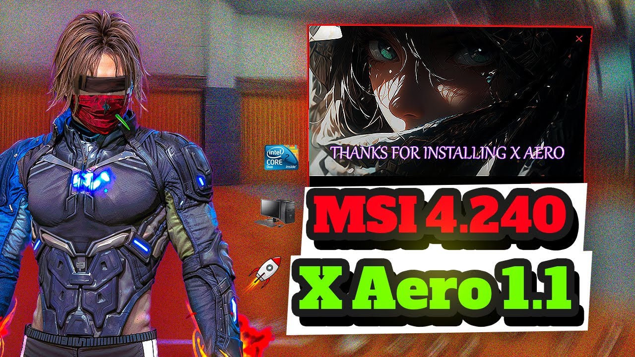 اخيرا أفضل نسخه MSI 4.240 X Aero + اعدادات الأيم 800FPS مع FF V7A !!