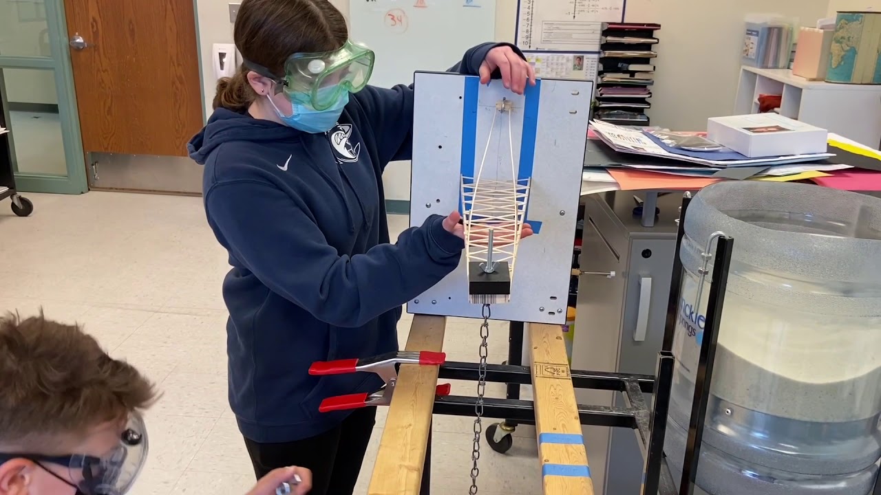 Science Olympiad 2021 Boomilever Test For Regionals North Park Varsity Team