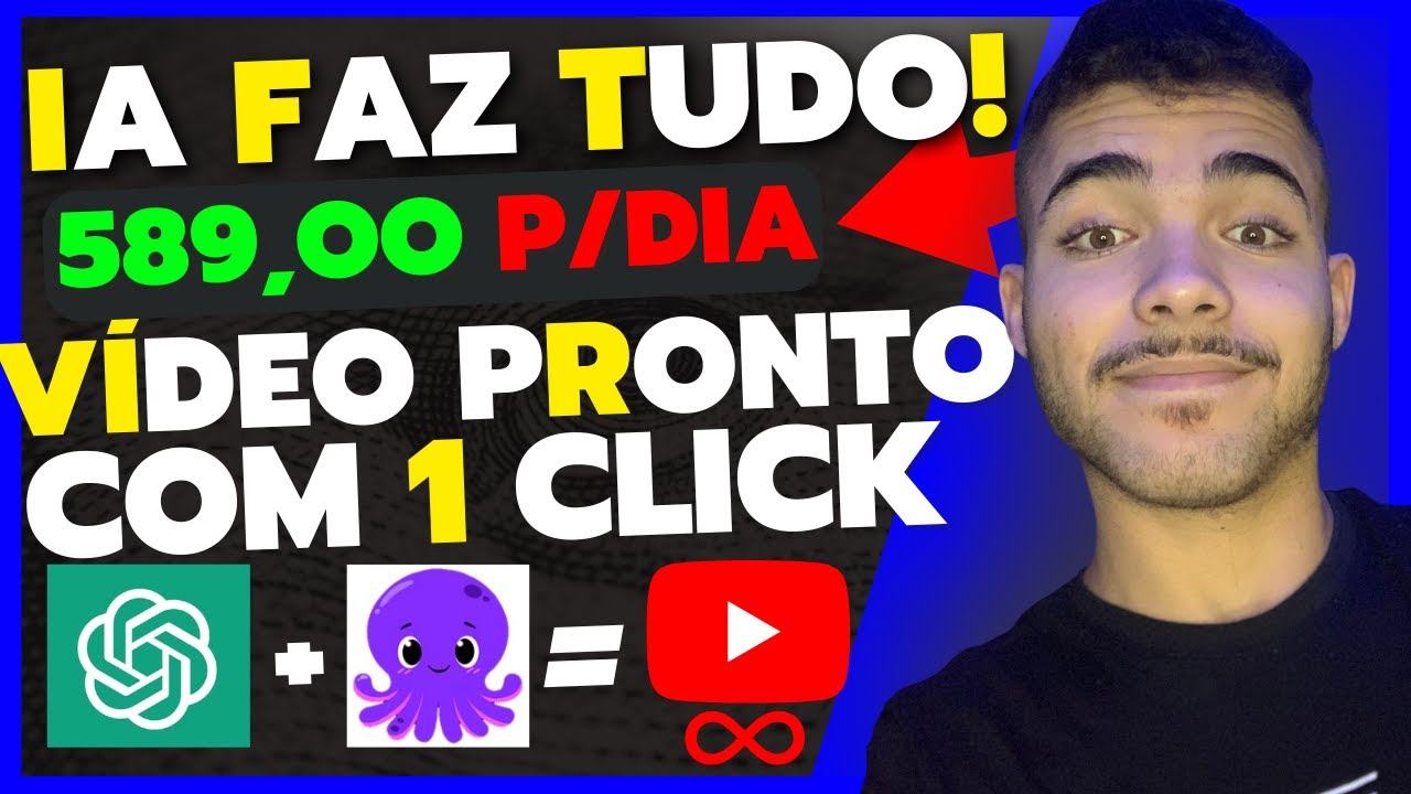 INTELIGÊNCIA ARTIFICIAL QUE EDITA VÍDEOS INCRÍVEIS 100% NO AUTOMÁTICO! VÍDEOS PARA CANAL DARK!