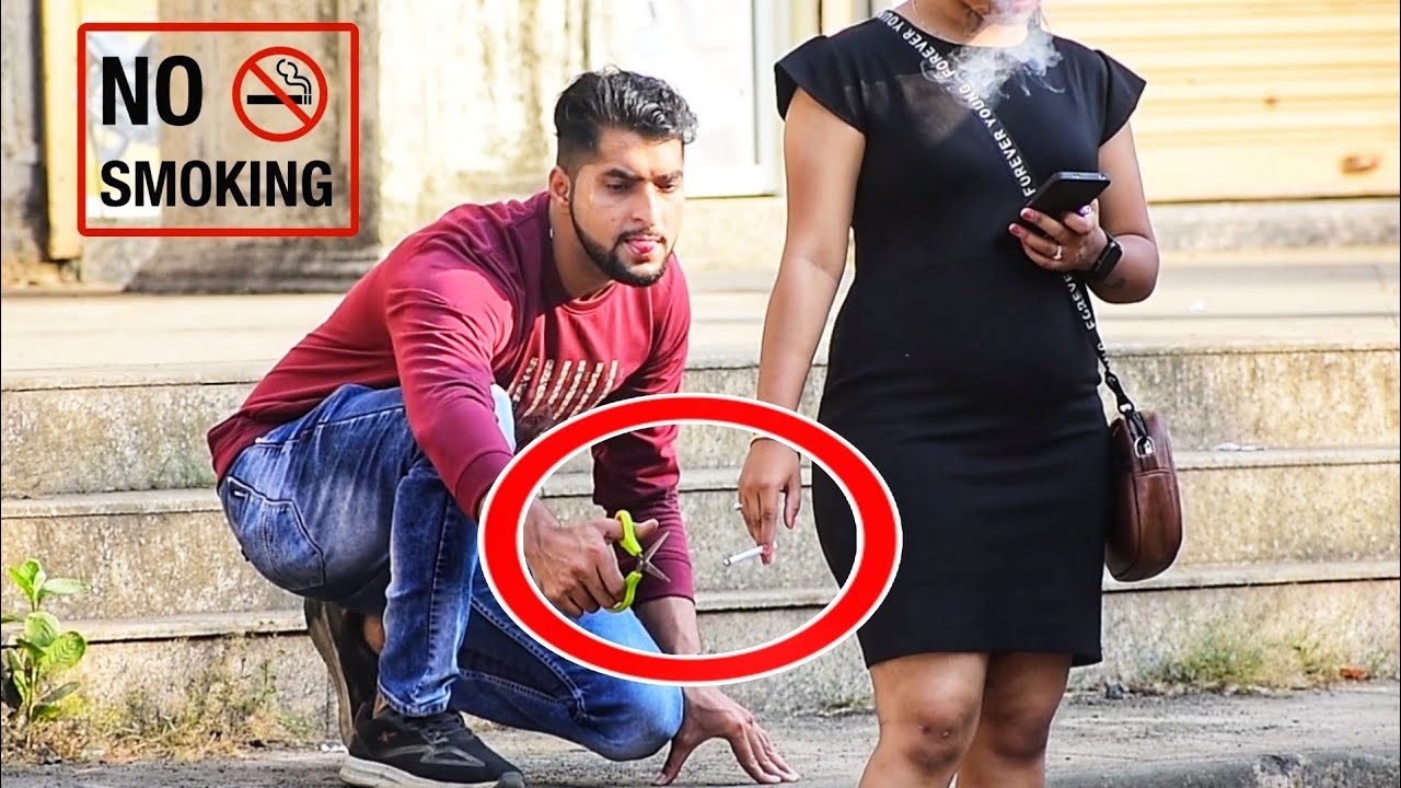 Cutting People's Cig@rette Prank | Part 3 |  Prakash Peswani |