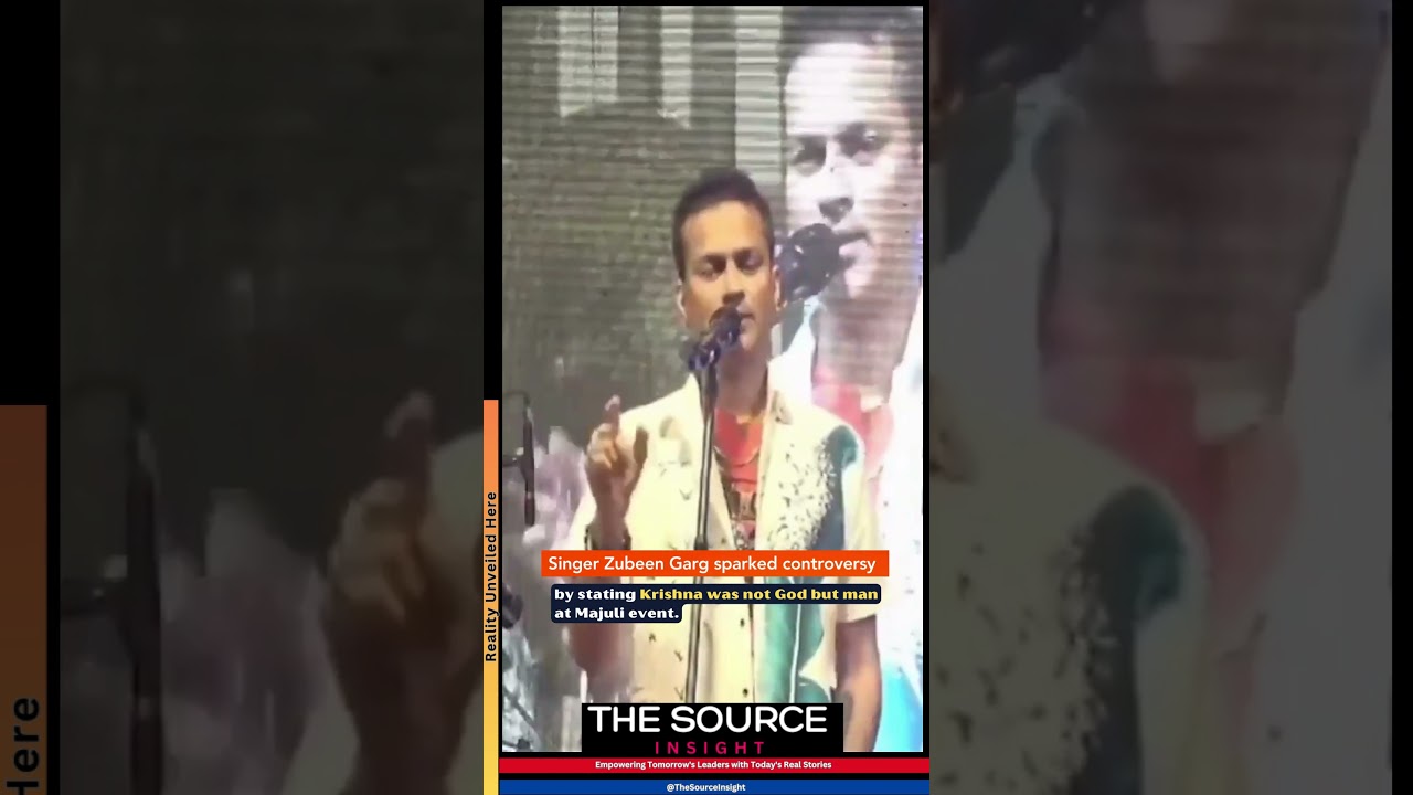 Singer Zubeen Garg sparked controversy by stating 