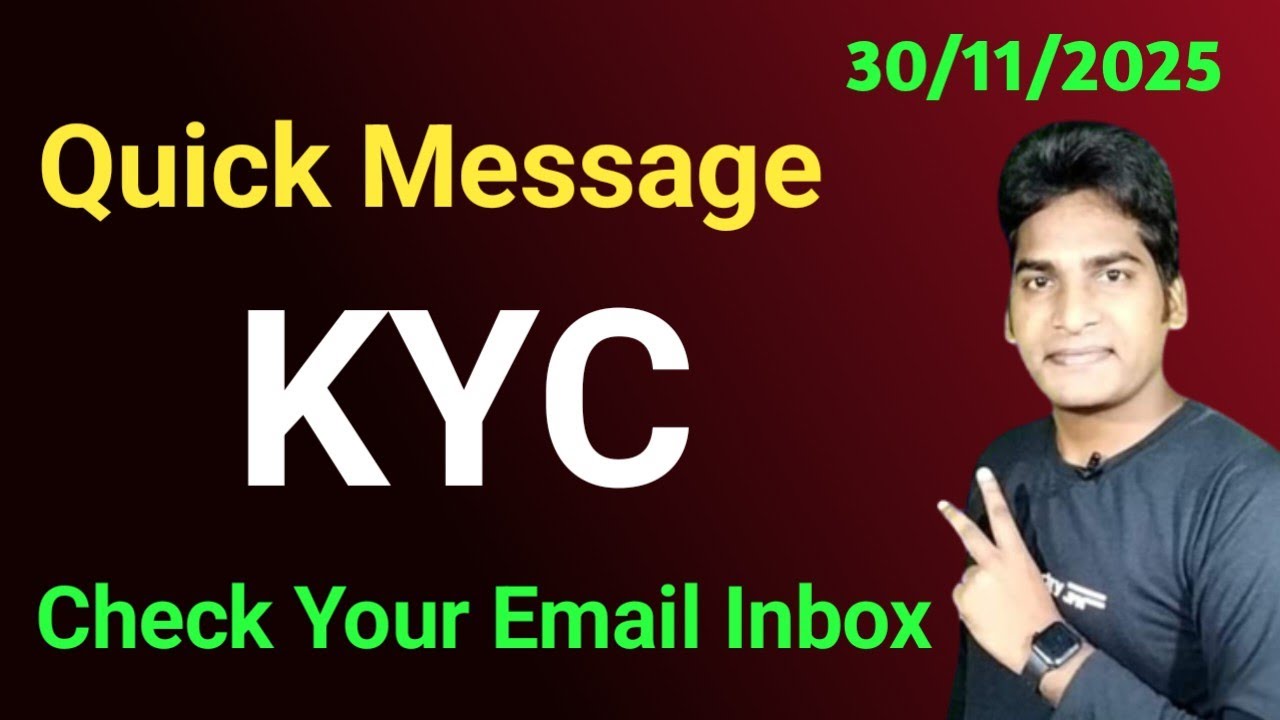 Quick Message About KYC, Check Your Email Inbox & Some Suggestions #VictoryWithAsh