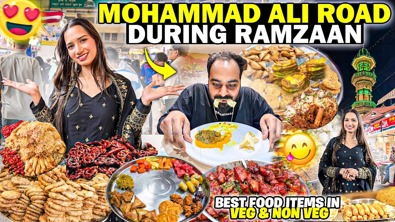 Mohammad Ali Road In Ramzaan❤️best Food items In Veg & Non Veg 😍At Minara Masid |Aarti Vlogs |