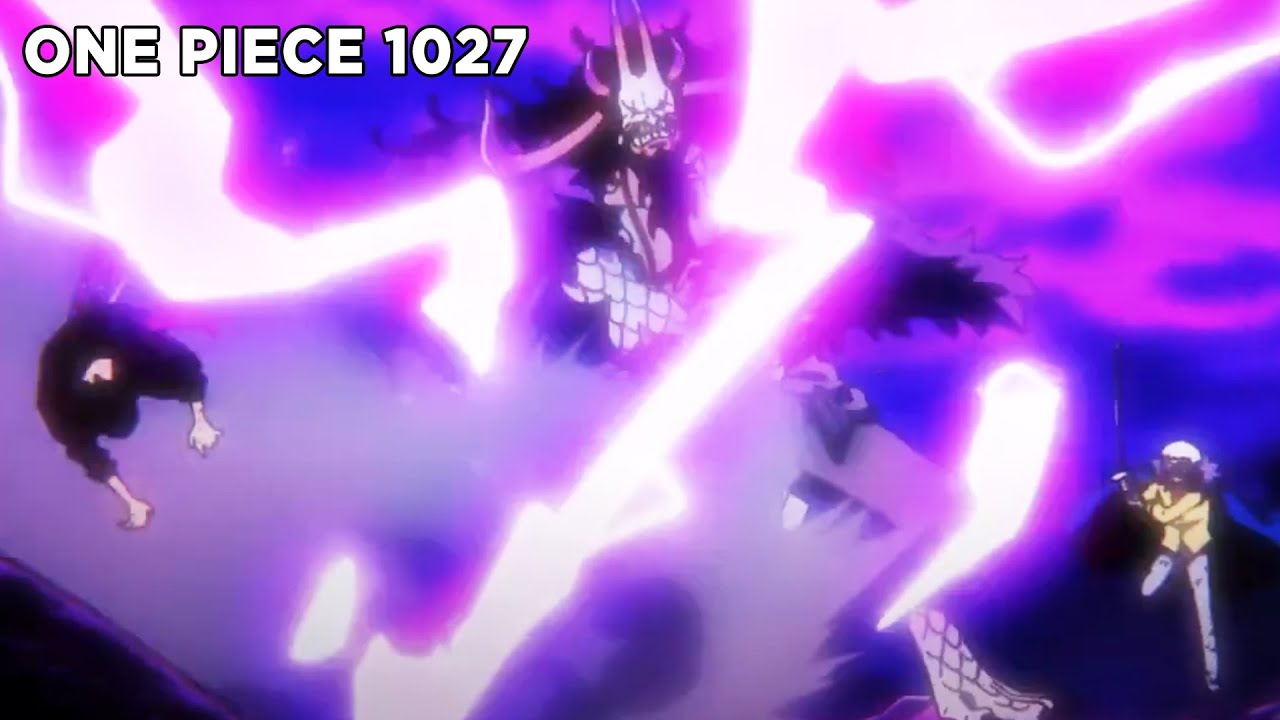 Kaido uses Thunder Bagua to attack Zorro and Trafalgar Law | One Piece 1027