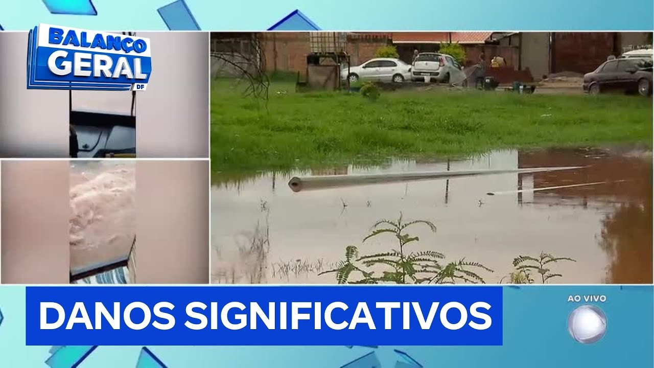 Chuva causa alagamentos em São Sebastião (DF) e moradores relatam prejuízos | Balanço Geral DF