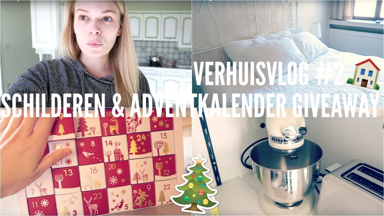 SCHILDEREN & ADVENT KALENDER GIVEAWAY! VERHUISVLOG #2 | Lifestyle Spot