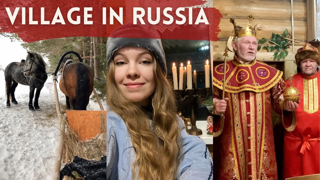 Простая деревенская жизнь в России: зима в Удмуртии