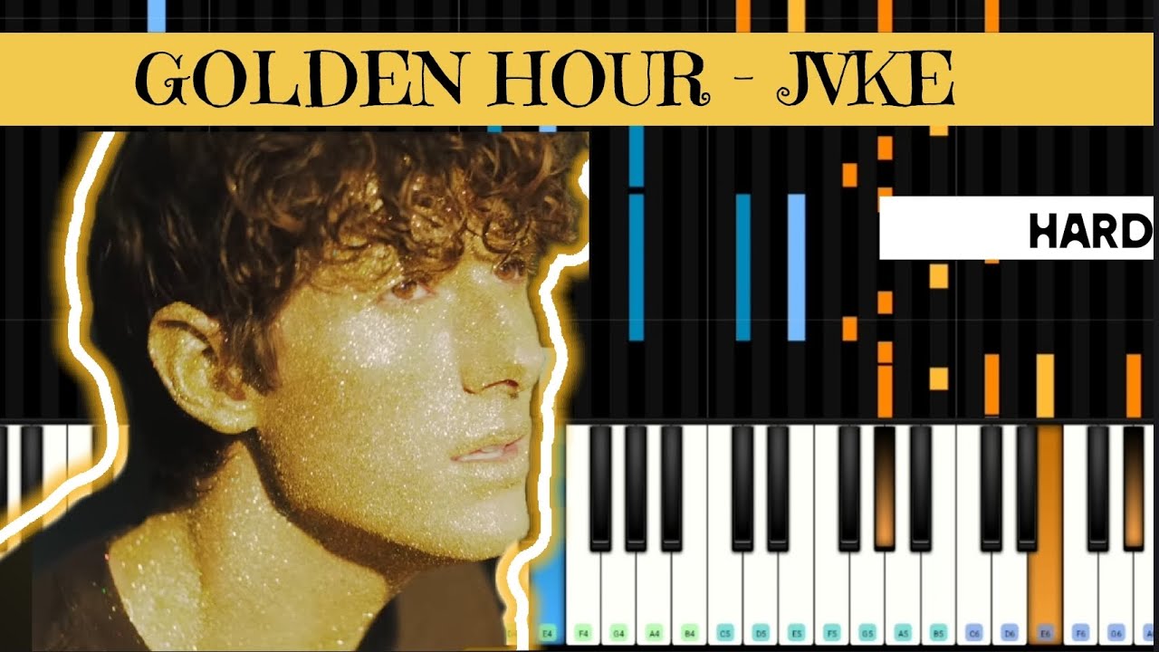 JVKE - GOLDEN HOUR  (FULL PIANO TUTORIAL)