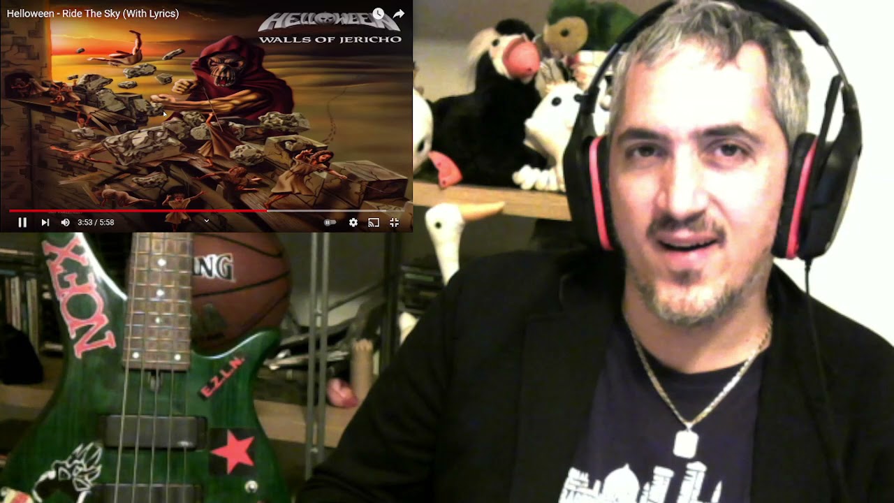 Helloween Ride The Sky reaction (Part 1) Punk Rock Head singer&bassist James Giacomo react to music!