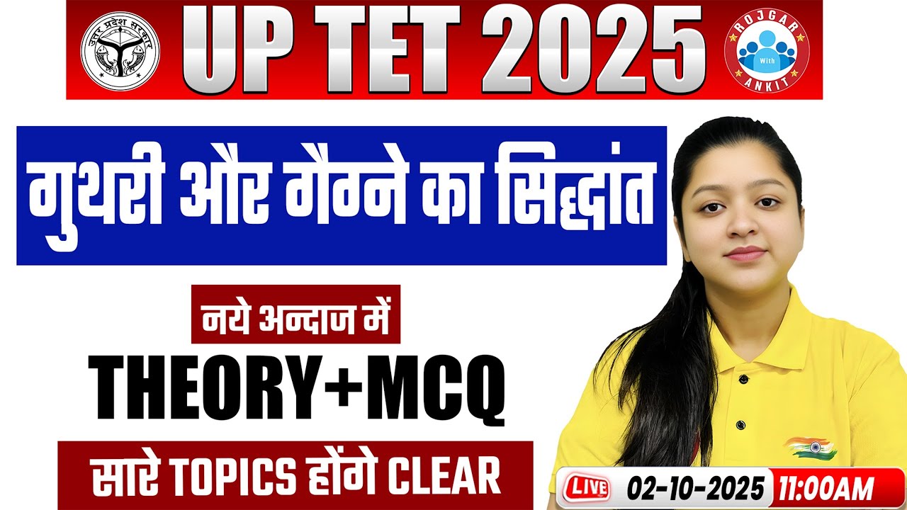 UPTET CDP 2025 | गुथरी और गैलेने का सिद्धांत | CDP Important Theory & MCQs By Kanika Mam