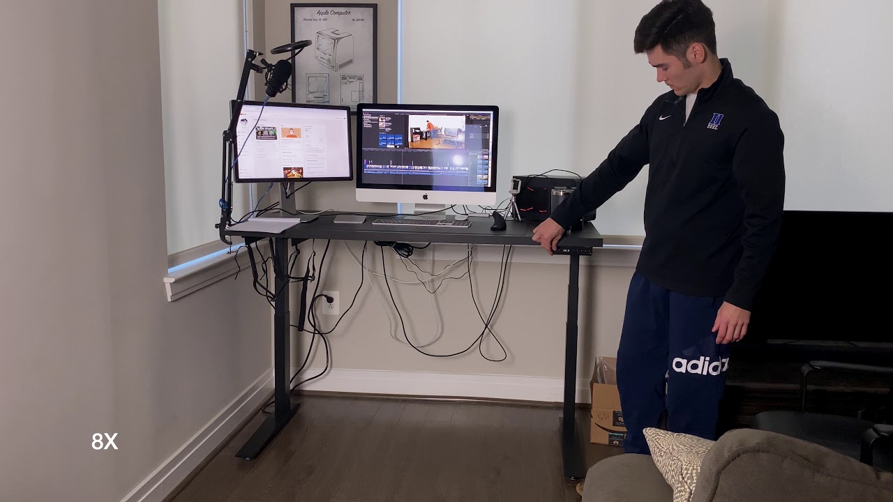 Jarvis Desk Stability Test - Standing Desk with IKEA Linnimon Table Top