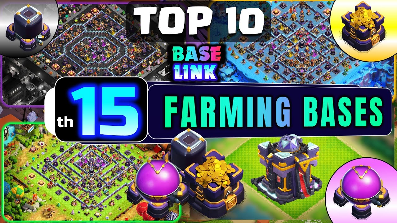 NEW! TH15 FARMING BASES!! Top 10 Town Hall 15 Farm Base Designs 2025