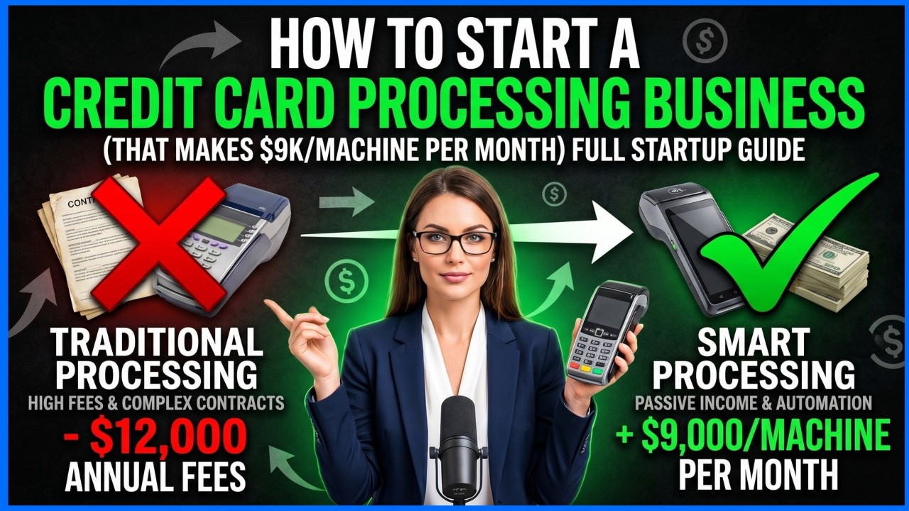How To Start A Credit Card Processing Business (That Makes $9k/Machine Per Month) Full Startup Guide