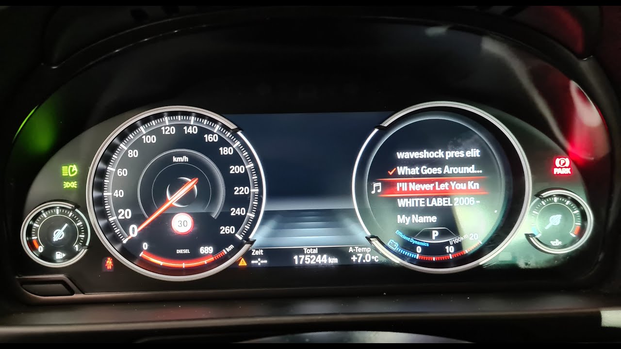 Bmw F10 525D 2012 retrofited and coding 6WB from 6WA/ ESY-S 6WB Tacho selbst nachrüsten, Codiert