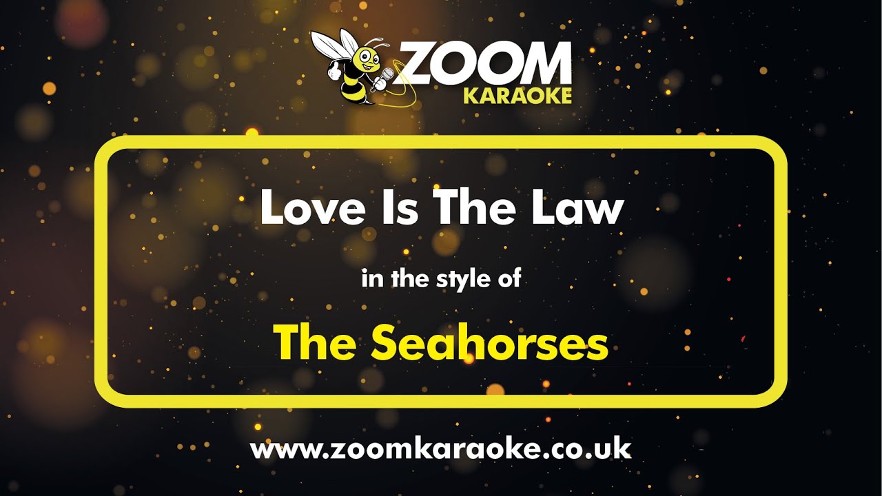 The Seahorses - Love Is The Law - Karaoke Version from Zoom Karaoke