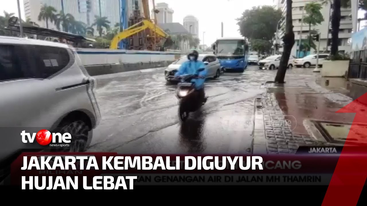 Jakarta Diguyur Hujan Deras, Sejumlah Jalan Tergenang Air | Kabar Petang Pilihan tvOne