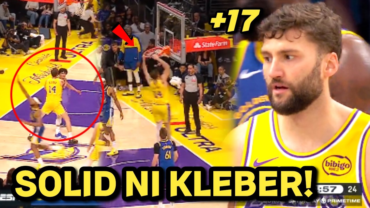 LAKAS! MAASAHAN talaga ang Lakers Bigman na si Maxi Kliba Madaming Winning Play na Ginawa vs Gsw!