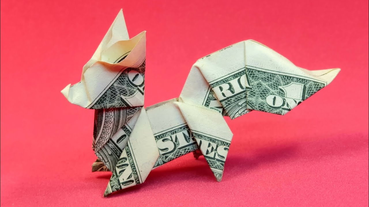 How to make a Fox origami with dollar