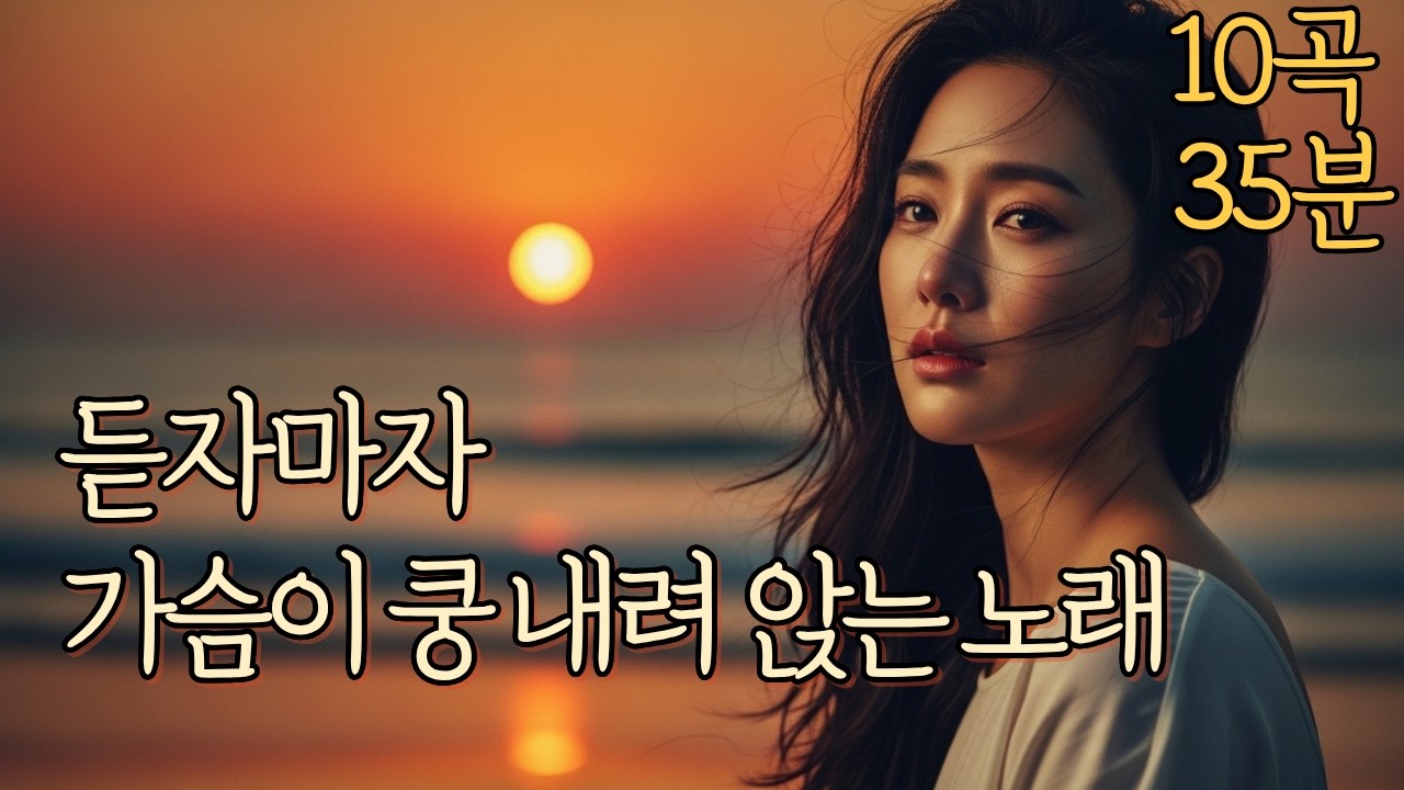 ❤️듣자마자 가슴이 쿵 내려앉는 노래 | 중년 감성 노래❤️