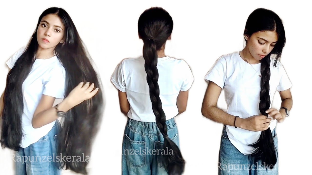 Just Showing Off Her Gorgeous Long Hair.