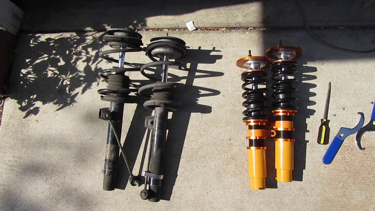 E46 Coilover (2000 BMW 323i) install (suspension Install)