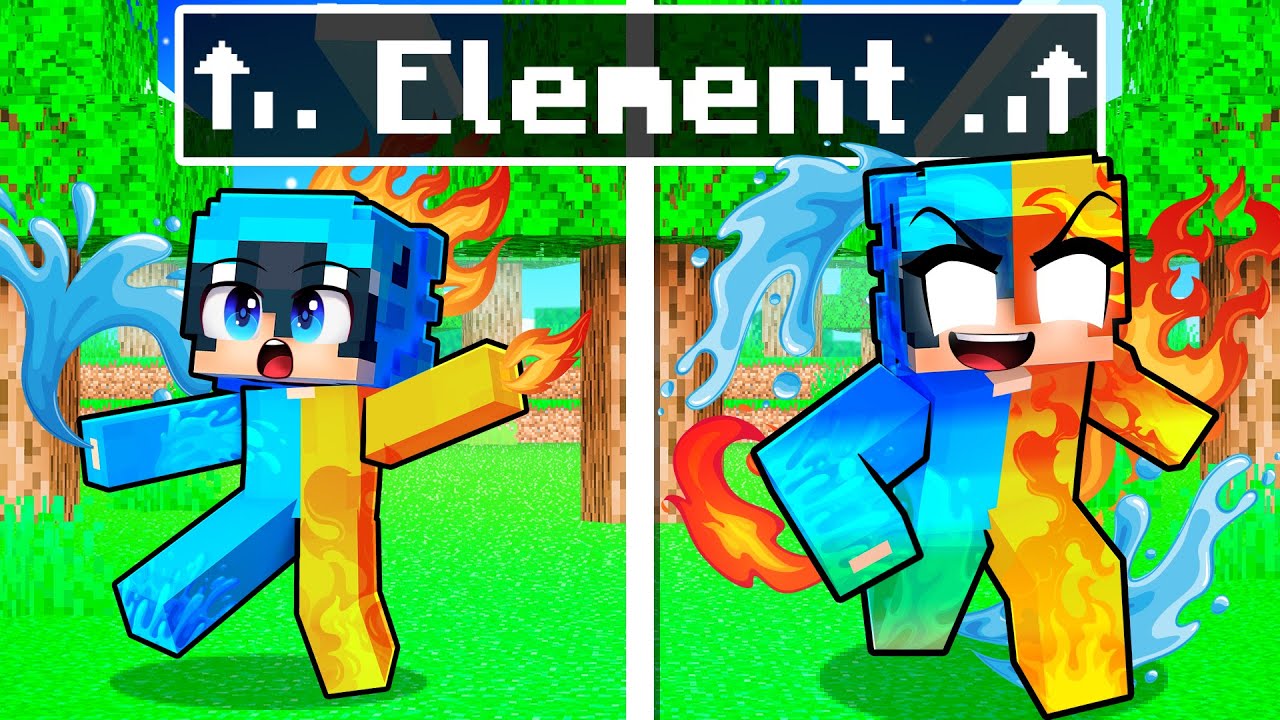Moni'nin Minecraft'ta DOĞUMDAN ELEMENT'e Yolculuğu!