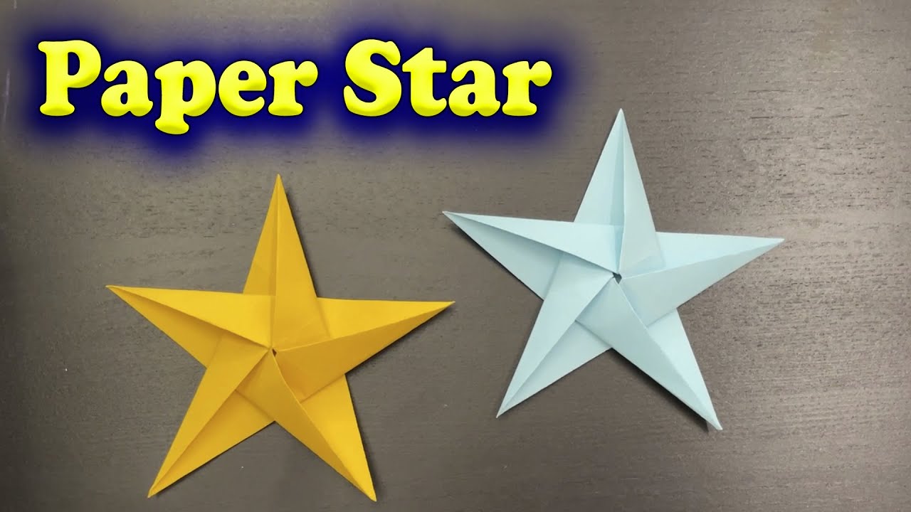 Origami Five Pointed Star - Paper Star DIY