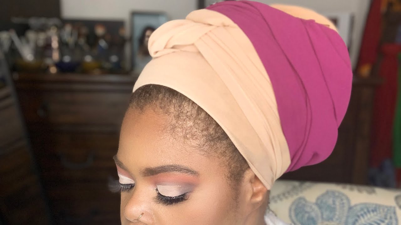 Chiffon Hijab Head Wrap Tutorial