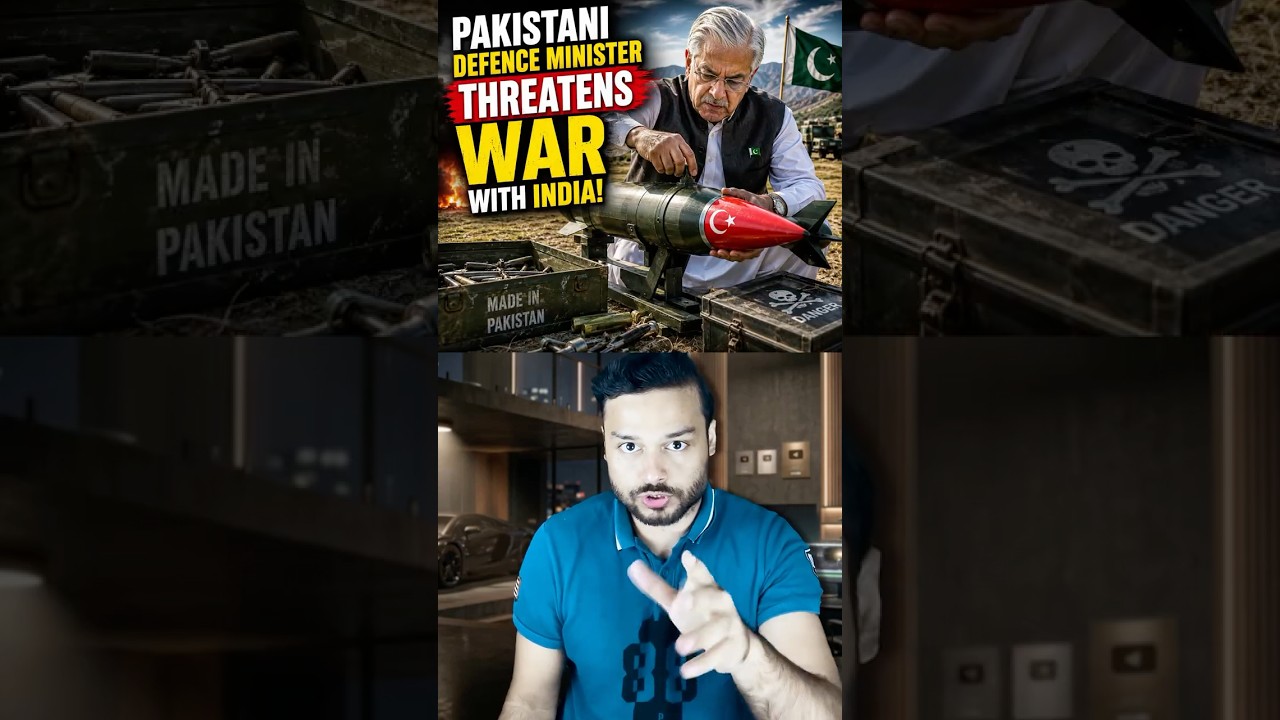 War Against INDIA - Pakistani Defence Minister Threatens WAR With India! #shorts
