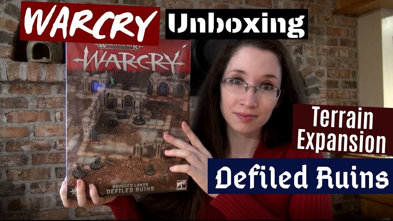 WARCRY Ravaged Lands Defiled Ruins Terrain Expansion Unboxing and Review