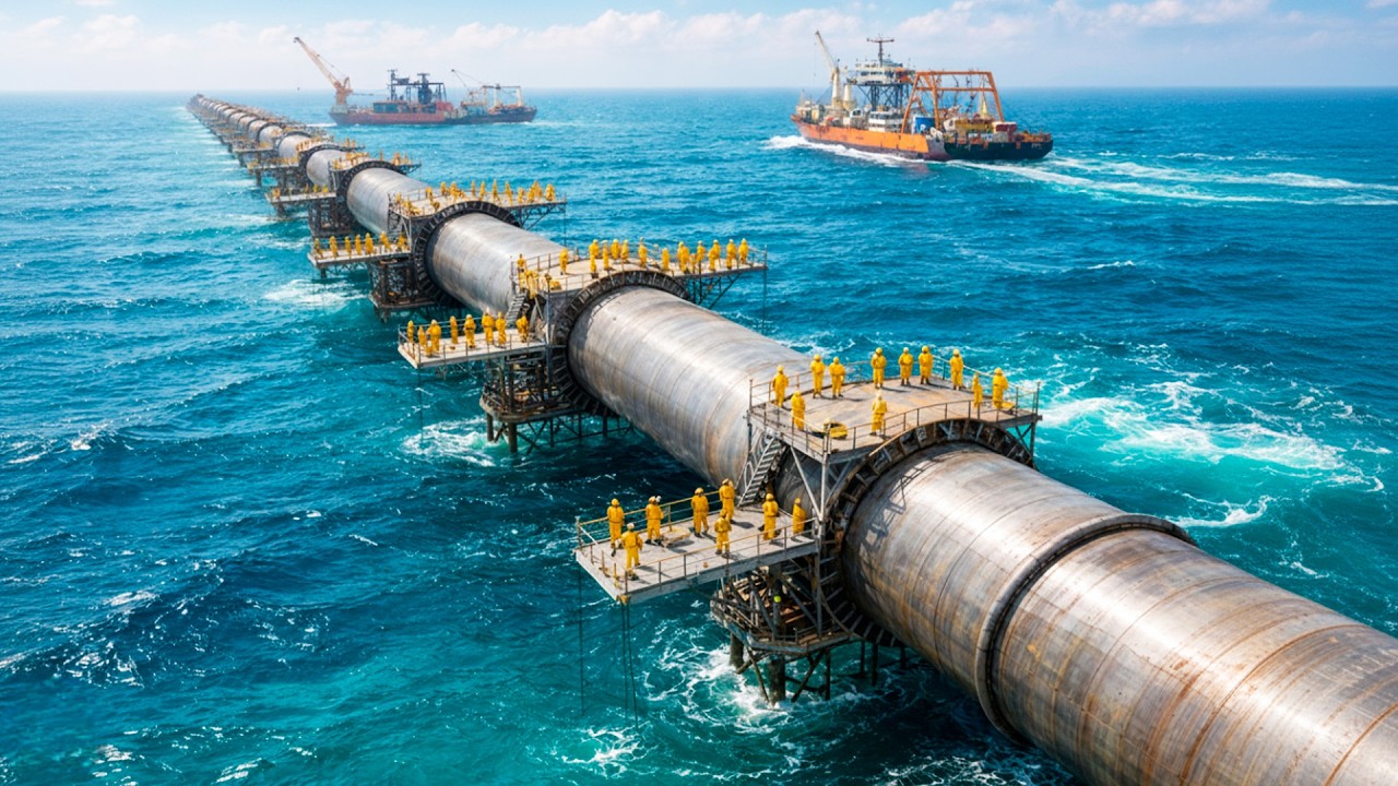 Cómo Arabia Saudita construye OLEODUCTOS GIGANTES para transportar millones de barriles de petróleo