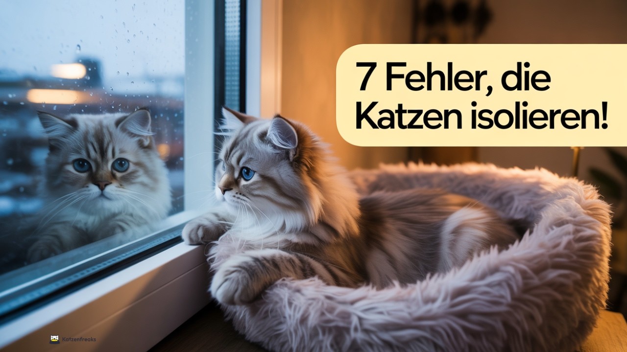 7 Fehlern die Wohnungskatzen einsam machen