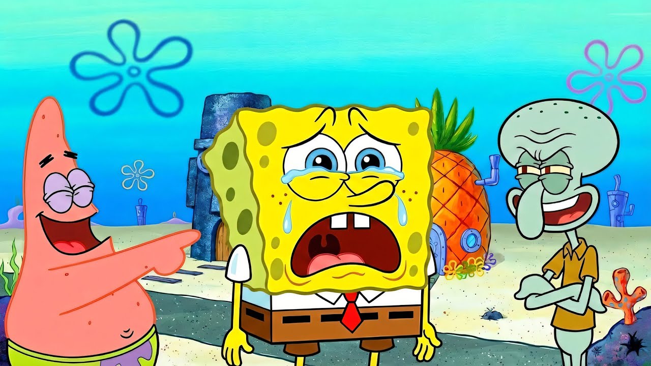 Why Is SpongeBob So Upset? Patrick and Squidward’s Pranks! | SpongeBob Animation 🎉😤