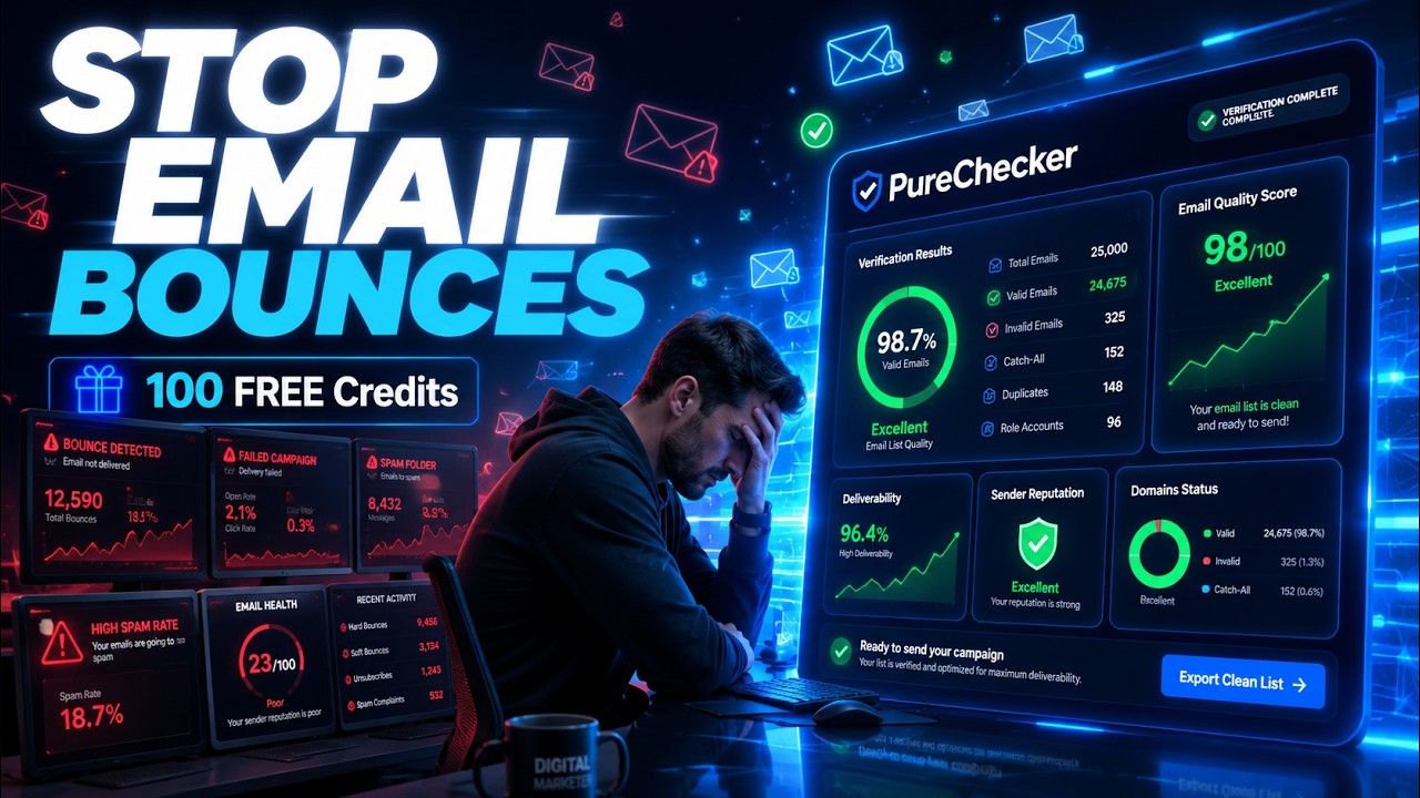 Best Email Verification Tools to Avoid Bounces | PureChecker