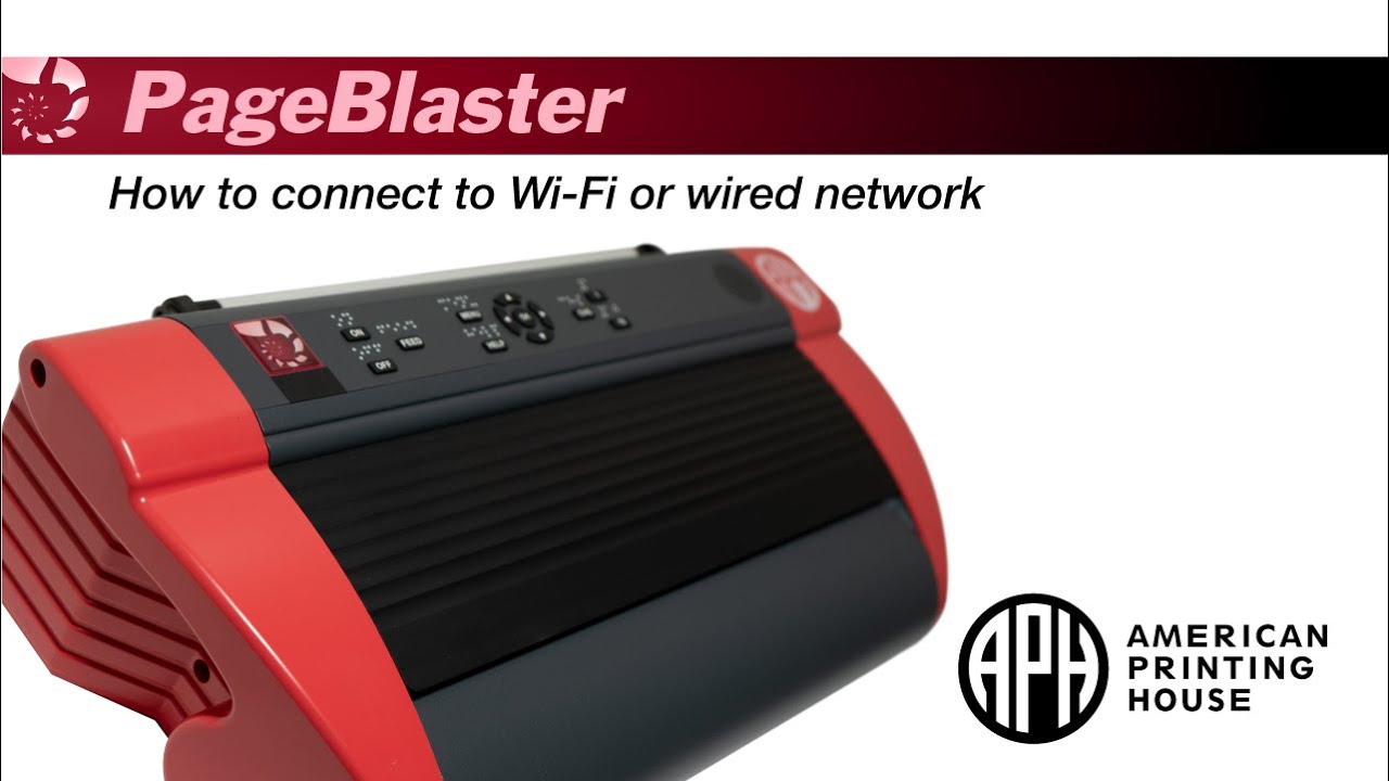 How to connect to Wifi or Network with PageBlaster Embosser