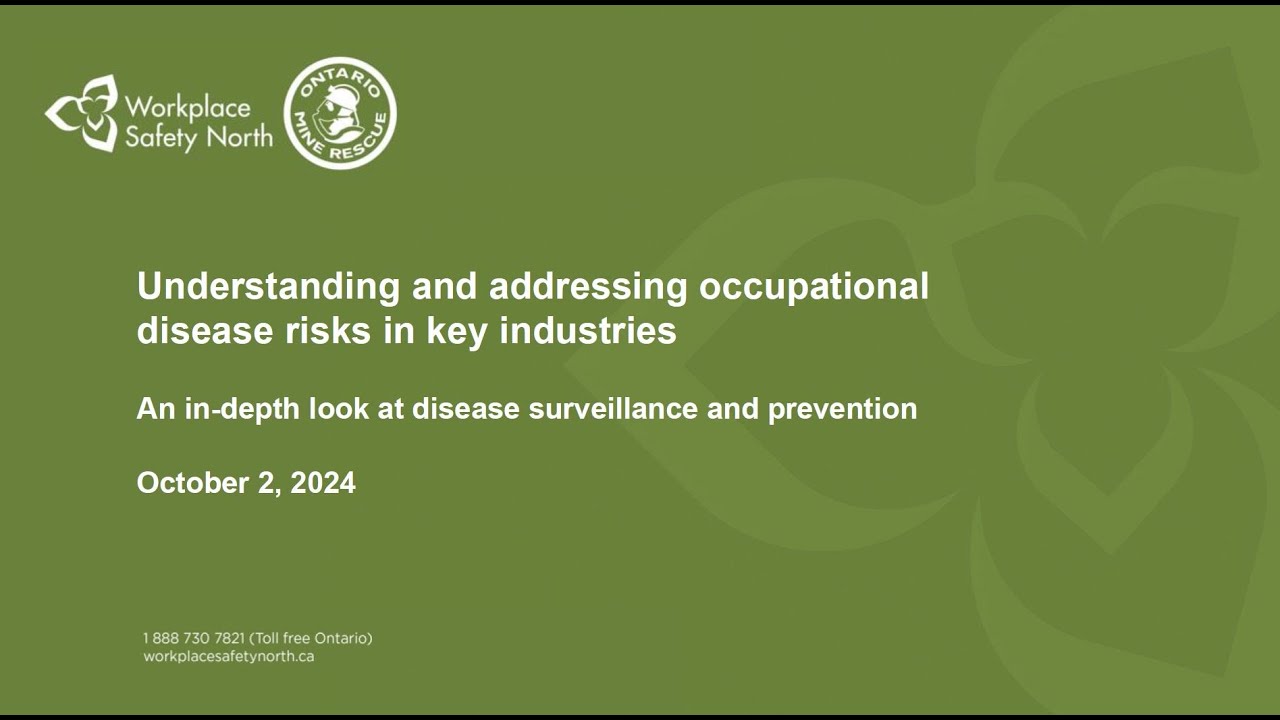 Webinar: Occupational disease risks in key industries