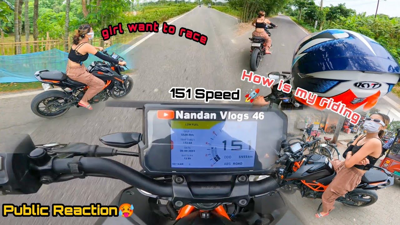 Cute Girl Wants to Ride My DUKE 390🥵🔥Public Reaction On RPM💥is Ladki Ne Toh Mujhe Dara He Diya😱