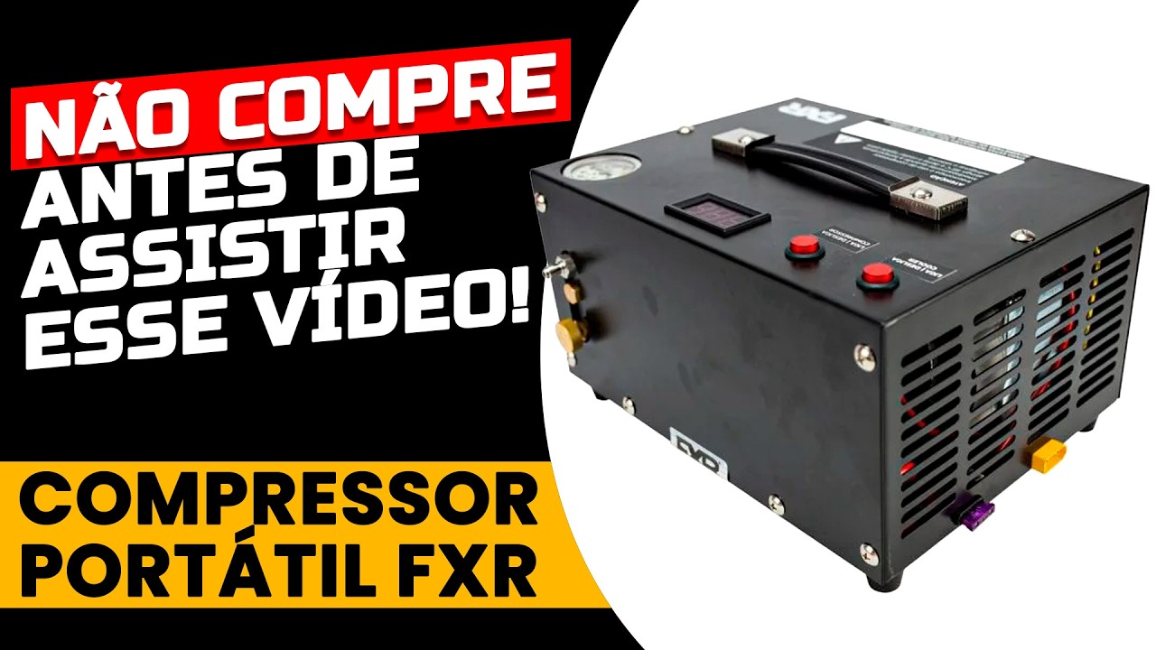 Não Compre o Compressor FXR Portátil Antes de Ver este Vídeo - Compressor 300 BAR