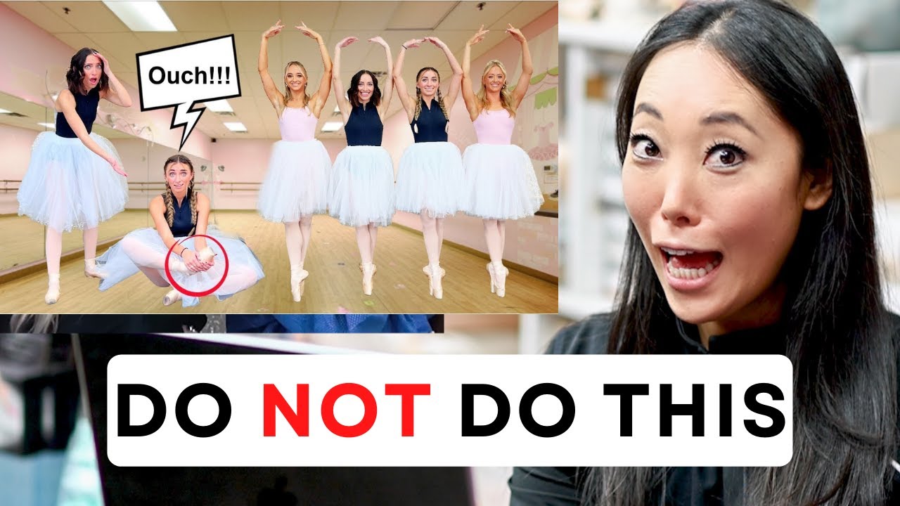 trying pointe WITHOUT training?! ugh (pointe shoe fitter reacts)